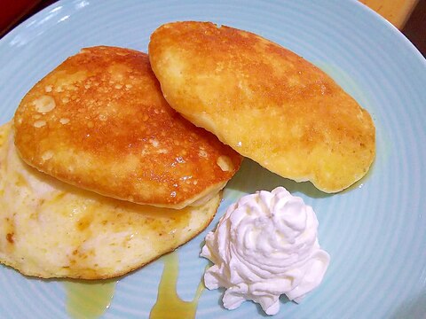 ふわふわスフレ風　ホット（パン）ケーキ